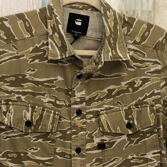 G. STAR RAW Camo Button Up Shirt - Picture 4 of 13